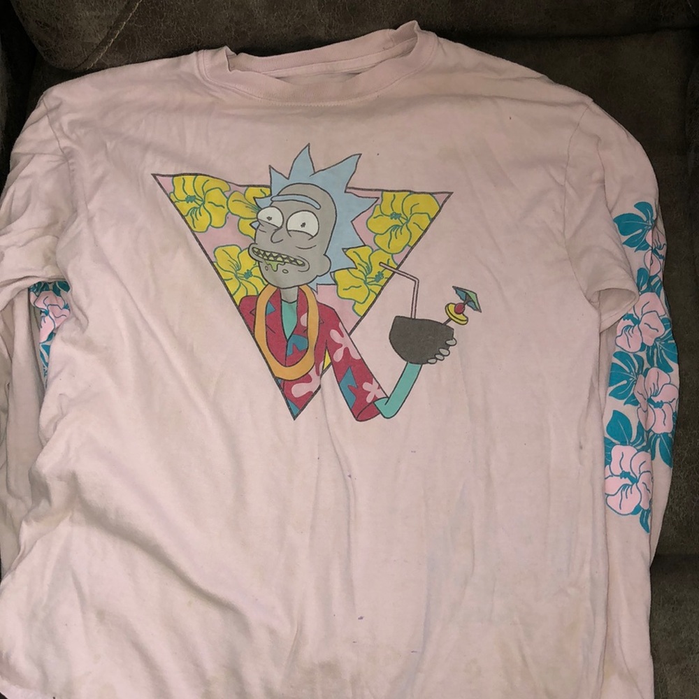 Long sleeved Rick and morty shirt.